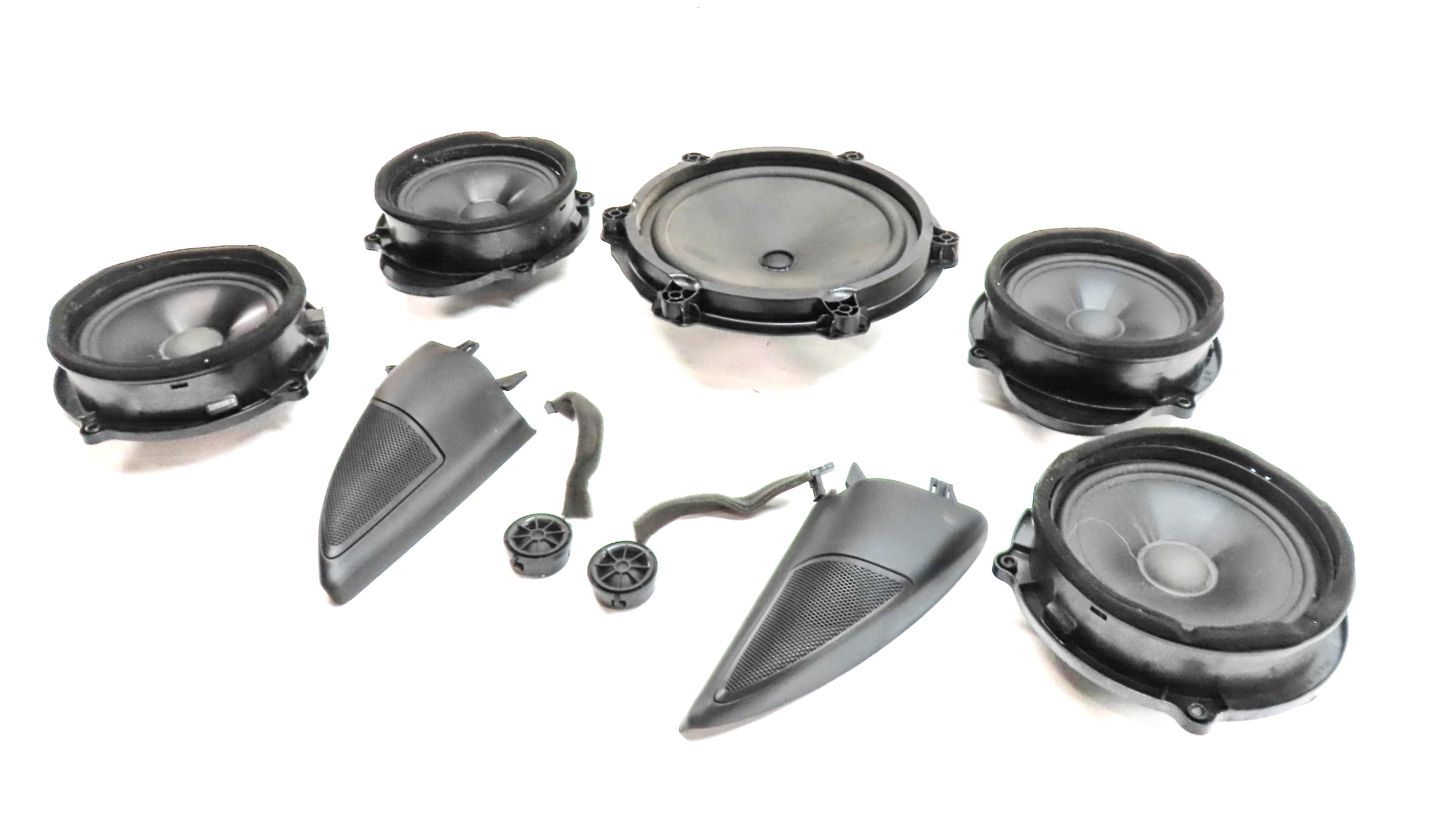 2010 LAND ROVER LR4 (L319) STEREO HARMAN KARDON SOUND SYSTEM SPEAKER SET/9 — exact item pictured